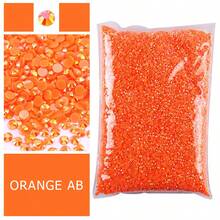 10000/5000/3000 件/包 AB 2-5 毫米树脂免烫散装水钻批发平底塑料水晶水钻 DIY 亮片适用于艺术和工艺品