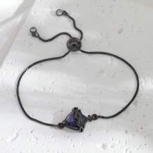 1 pieza Brazalete ajustable vintage de estilo gótico con diseño de rosa con espinas, corazón sagrado de Jesús y cruz, para mujer como regalo de fiesta de Halloween