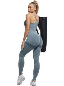 4 Pieces Of High Waisted Tie Dye Women's Yoga Leggings - Super Elastic, Hip Lifting, Comfortable, Suitable For Running, Sports, And Gym Yoga Pants - 彩色 - 查看 6