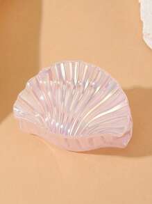 1pc Gradient Color Shell Hair Clip, Vacation Style Hair Accessory, Large Size Claw Hair Clip, Summer Maritime Design Hair Clips Hair Jaw Clip Hair Clamps Hair Clutch Hair Catcher Clip
