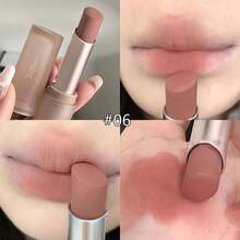 5 Opções de Cores Batom Matte, Gloss Labial Matte Veludo À Prova d'Água e Não Desbotante, Realça a Cor e Ilumina os Lábios, Adequado para Todos os Tons de Pele, Cores de Lábios Marrons e Escuros - Multicolorido T829 - Visão 3