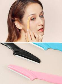 3/12/30/40/70pcs Pink Stainless Steel Eyebrow Trimming Tool Set - Women's Multi-Function Eyebrow Razor & Face Hair Removal Blades - Skin Care Tools - Suitable For Travel And Home Use