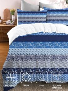 3PCS Modern Abstract Striped Bedding Set, Soft & Comfy Bed Linens Set, Suitable For Bedroom & Guest Room Decor, Available In Multiple Sizes