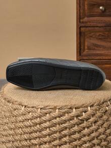 WHDXY 女士方头蝴蝶结平底便鞋，温柔风格，时尚乐福鞋，百搭休闲芭蕾鞋，舒适柔软鞋底，春季新品 - 深灰色 - 查看 7