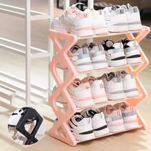 简易鞋架家用门口多层鞋柜室内鞋子收纳神器加厚省空间储物架 - 彩色 - 查看 3