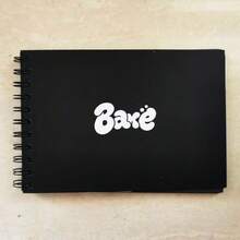 1 Pieza Cuaderno de bocetos de graffiti, Cuaderno de bocetos de graffiti negro BAKE, Excelente para la pared, Útiles escolares, De vuelta a la escuela - Una pieza - Ver 1