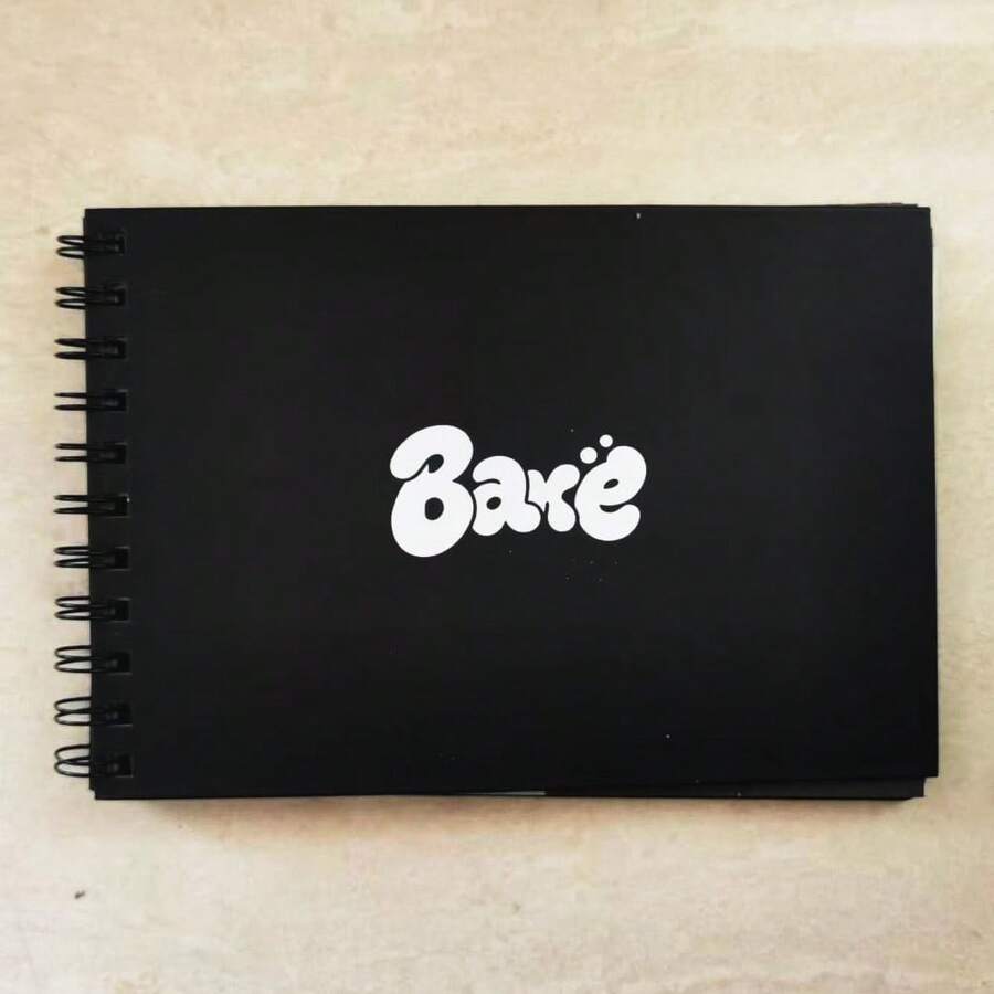 1 Pieza Cuaderno de bocetos de graffiti, Cuaderno de bocetos de graffiti negro BAKE, Excelente para la pared, Útiles escolares, De vuelta a la escuela - Una pieza - Ver 1