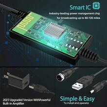 Ăng-ten truyền hình kỹ thuật số HD trong nhà 2026 với cáp dài 16ft, thu sóng đa hướng 360°, thu sóng kênh địa phương 4K/1080p tầm xa, dễ dàng lắp đặt cho giải trí nhà thông minh không cần truyền hình cáp. - màu đen - Xem 9