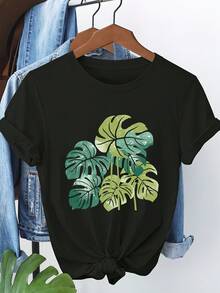 Women T-Shirts - Black - View 1