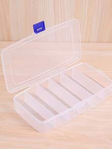 发夹和首饰收纳盒，5 个隔层，6 个隔层，用于美容化妆和美发工具、橡皮筋夹和发饰的收纳盒，带扣便携式分格盒，情人节女士收纳盒，旅行必需品，返校宿舍收纳