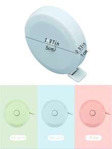 1/3PCS 1.5米圆形软卷尺，多功能自动伸缩软卷尺，人体测量尺，Macron 彩色软卷尺学校用品，返校