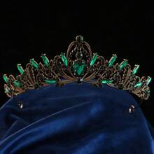 复古简约优雅公主皇冠头饰，适合新娘、18 岁生日、婚礼派对、表演、花卉装饰