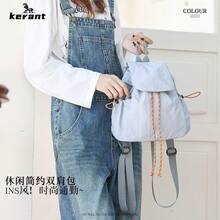 Women Fashion Backpacks - 灰色 - 查看 5