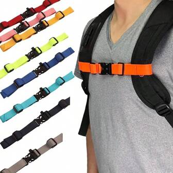 Durable Non-Slip Backpack Chest Bag Strap Harness Adjustable Shoulder Outdoor Camping Tactical Bags Straps Accessories, Backpack Chest Bag Strap Harness Adjustable Shoulder Strap, Easy Detachable Strap
