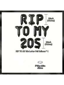 10 件黑色 To My 20s 字母气球 30 岁生日装饰，适合他/她 黑色 To My 20s，30 岁生日派对装饰用品 TO MY 20S 气球横幅哥特式主题 30 岁生日派对装饰 - 黑色 - 查看 2