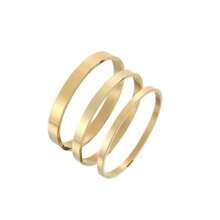 1 件经典流行钛钢 18K 镜面抛光、不褪色、电镀防水女士手链