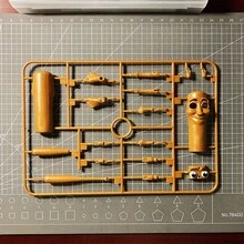 Tungtungtung Sahur 娃娃吊坠、Internet MEME 组装小雕像、意大利 Brainrot 动物模型钥匙扣 - 彩色 - 查看 5