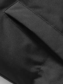 男士夹克，简约纯色连帽夹克，时尚舒适休闲运动外套，大口袋设计运动夹克