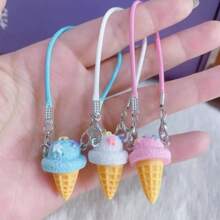 (Somente pingente) Novo pingente decorativo de mini sorvete Labubo de 17 cm de primeira, segunda e terceira geração, acessórios fofos para boneca Labubo, simulação de acessórios para sorvete DIY, atacado para Labubo