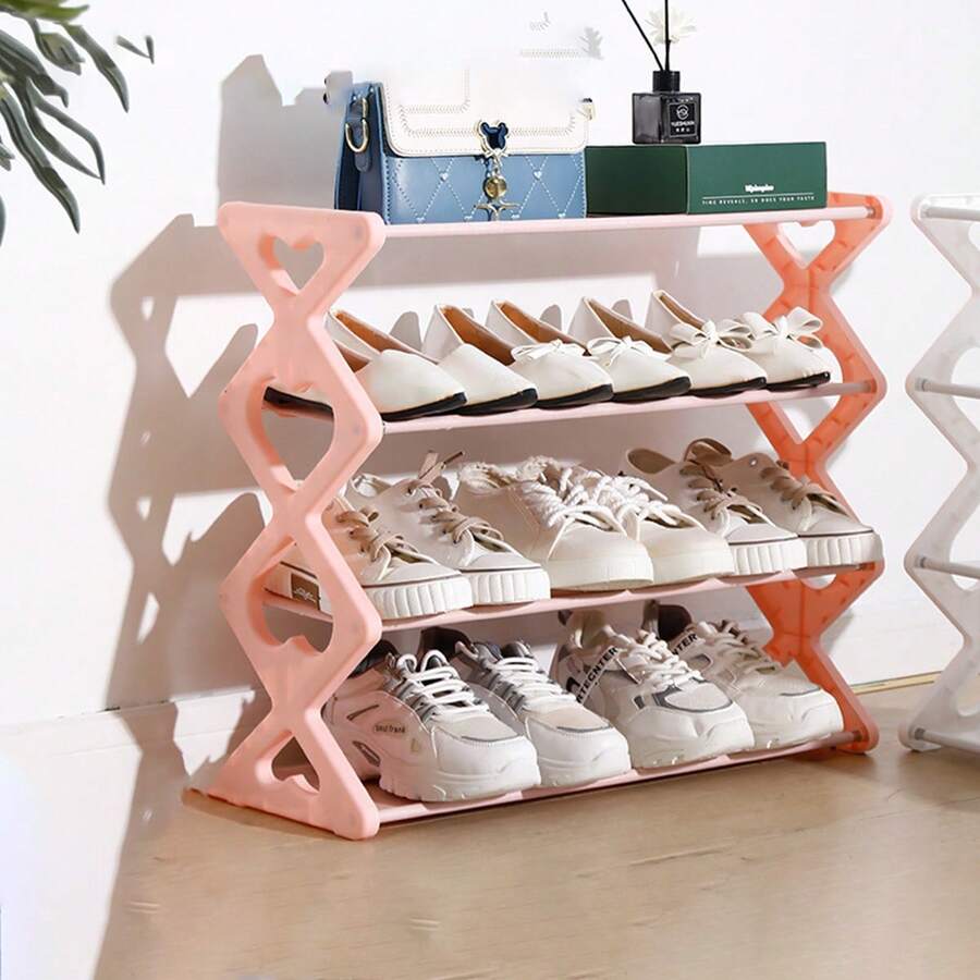简易鞋架家用门口多层鞋柜室内鞋子收纳神器加厚省空间储物架 - 彩色 - 查看 1