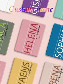 Dual Text Customized IPad Protective Case Compatible With IPad (A16) 11 Inch 11th Generation 2025, IPad 10th Generation, IPad Mini 4/5/6/7, IPad 10.9 Inch, IPad 9.7 Inch, Name Customized Tri-Fold Transparent Pen Slot Tablet Case Compatible With Samsung Tab A7 Lite 8.7 Inch, Compatible With Samsung Galaxy Tab A9 Plus 10.95 Inch, Built-In Pen Slot In The Shell, Supports Sleep Wake-Up