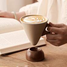Bộ quà tặng cà phê cao cấp Limoges, Pháp | Tách và đĩa cà phê cappuccino cổ điển với họa tiết | Thiết kế phễu chống văng độc quyền | Gốm sứ thủ công dành cho người yêu thích espresso - Nhiều màu - Xem 16