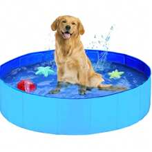 Accessoire de rafraîchissement d'été pour chien ! Piscine pliable, parc aquatique amusant et facile à installer