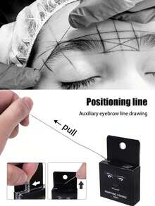 30/12件套眉妆工具套装，包含眉形模板、定位线、白色记号笔、眉形塑形模板、一次性尺子贴纸、设计定位辅助模板、化妆工具、纹身定位图模板，适用于专业化妆、美容院、纹身用品，是美容院必备、赠品、旅行、经济实惠的旅行必备品。 - 彩色 - 查看 3