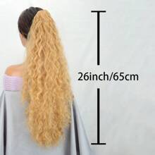 Clip On Ponytail, Long Wavy Hair Extensions, Synthetic Braided Extensions, Claw Style Hair Clips, Women's Ponytail Extensions