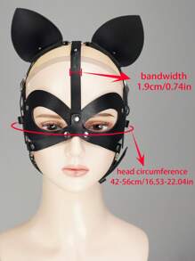 Gotischer Stil Schwarze Sexy Maske für Damen, kühnes Kostüm Accessoire für Damen, Halloween Maske, Valentinstag Geschenk, Party Cosplay, Sexy Accessoire für Damen