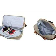 Large Capacity Waterproof Travel Bag Double Layer Lightweight Zippered Outdoor Yoga Duffel Bag -3939 - Grey - View 3