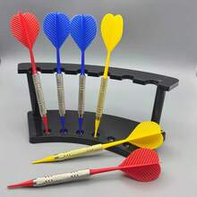 1个耐用亚克力飞镖收纳架，适用于一体式飞镖架展示架 - 黑色 - 查看 3