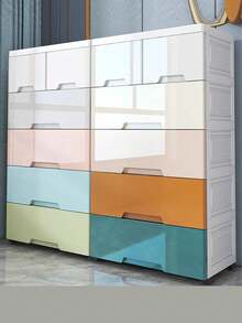 加厚收纳柜储物柜家用零食收纳箱卧室塑料五斗柜抽屉式收纳柜