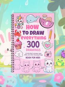 Libro para colorear ABC: Colorea talla grande de 100 animales, aves, vehículos, frutas, juguetes y alfabetos, Libro para colorear, páginas para colorear, vuelta al colegio, útiles escolares - Multicolor - Ver 8