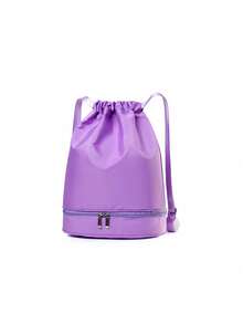 1pc Fashion Simple Dance Bag Independent Shoe Compartment Shoulder Dance Practice Ballet Bag New Dance Bag Sports Yoga Bag Independent Shoe Compartment Lightweight Backpack Gift Bag Fashionable High-End Solid Color Matching Suitable For Daily Use Of Teenagers Dance Class Sweet And Cute Backpack - Dance Backpack - View 16