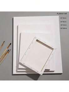 3, 4, 5 Multi-Size Canvas Frames, Wooden Frames With Pure Cotton Canvas, Solid Wood Frames, Stable And Durable, Exquisite Craftsmanship, Acrylic Painting, Watercolor And Tempera Art Colors Are Bright And Long-Lasting, Art Canvas Board, Solid Wood Frame, Stable And Durable - Professional, Beginner Art Supplies | Blank Canvas Board | Smooth Texture, Canvas Frame With Canvas - Special Linen Canvas Frame - Blank Inner Frame - Texture Painting Acrylic Canvas Board - Canvas Frame - Canvas Solid Wood Strip Painting Material - Blank Hand-Painted Acrylic Canvas For Beginners To Practice - Framed Canvas Frame - Canvas Linen - Pure Canvas Board - Acrylic Paint White Cloth Frame - Painting Tool With Cloth Board - Desktop Small Easel - Art Supplies - Sketch - Mini Easel Drawing Board Set - White - View 8