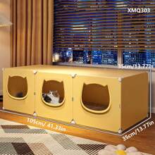 Cat Bed Enclosed Cat House Litter Cat Nest House Washable For Kittens, Suitable For All Seasons
