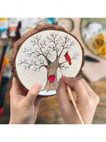 Small Wood Slices Creative Student Materials, Dry Tree Branches, Linden Wood, Decoration, Round Wood Slice, Polished Natural Wood Piece, Preschool Handcraft DIY Decor, Carving, Painting, Halloween, Christmas