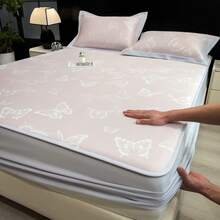 Cooling Mattress Pads - Yefan Pink PE Fitted Sheet - View 7