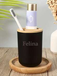 4 件个性化简约纯色浴室配件套装，包括乳液分配器、肥皂盒、玻璃杯和牙刷架，适用于浴室装饰、乔迁礼物、浴室存储和整理、学生宿舍必需品