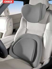 1 件汽车颈部和头枕枕，符合人体工程学的驾驶员座椅腰部支撑垫，舒适的汽车颈部保护器