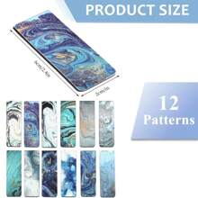 12/24 Piezas Marcadores magnéticos, marcadores de lectura magnéticos para profesores, estudiantes, amantes de los libros, escuela, hogar, suministros de oficina