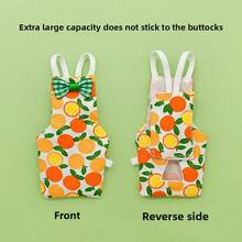 6pcs/1pc Parrot Diapers, Cute Fruit Design, Reusable Washable With Waterproof Lining, Soft Bird Flight Suit, Fits Parakeet, Parrot, Cockatiel, Sun Conure, Cockatoo, Macaw