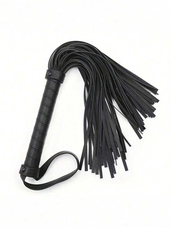 1pc Multi-Style PU Leather Riding Whip, High-Quality Artificial Leather Horse Equipment Crop With Non-Slip Handle, Suitable For Riding And Dressage Enthusiasts