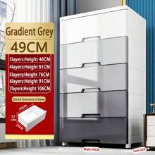 加厚收纳柜储物柜家用零食收纳箱卧室塑料五斗柜抽屉式收纳柜