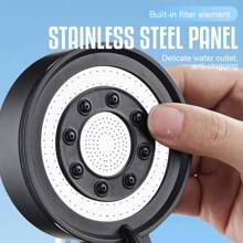 [Ulubione przez klientów] 1 szt. 5 trybów wody, głowica prysznicowa do łazienki do użytku domowego, pistolet prysznicowy do łazienki, pistolet na wodę pod wysokim ciśnieniem, dysza natryskowa ciśnieniowa, głowica prysznicowa z filtrem, z 5 dodatkowymi filtrami, lekka i mała głowica prysznicowa do łatwego przenoszenia, odpowiednia do przyczep kempingowych, sprzęt do kąpieli na świeżym powietrzu, akcesoria łazienkowe. Nie zawiera węża i uchwytu