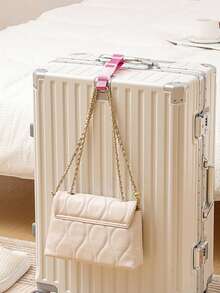 Bunte Gepäckgurte, tragbare verstellbare Gepäckgurte mit Schnellverschluss für Reisen, Reisezubehör, leicht zu tragen, praktische Outdoor-Gurte für Autofahrten, Gepäckgurte mit externem Schnallenverschluss, Anti-Verlust-Gepäckband für Schule, Schul-Zubehör, Schulsachen