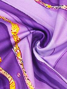 Girls' Gymnastics Tight Jumpsuit Set Girls' Sparkling Ballet Dance Costume Two-Piece Set Sparkling Rolling Shorts - Purple - View 8