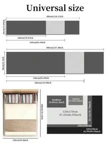 1pc Modern Minimalist Black Area Rug, Washable Non-Slip, 850g/M² For Living Room Bedroom Kitchen Office Entryway