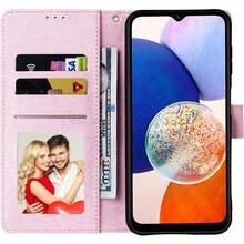Asuwish Phone Case For  Galaxy A15 5G 4G Wallet Cell Flip Cover With Tempered Glass Screen Protector Flower Card Holder Slot Stand Lanyard Wrist Strap Red A 15 G5 15A Women Men Rose Flower01 - 玫瑰花 - 查看 5